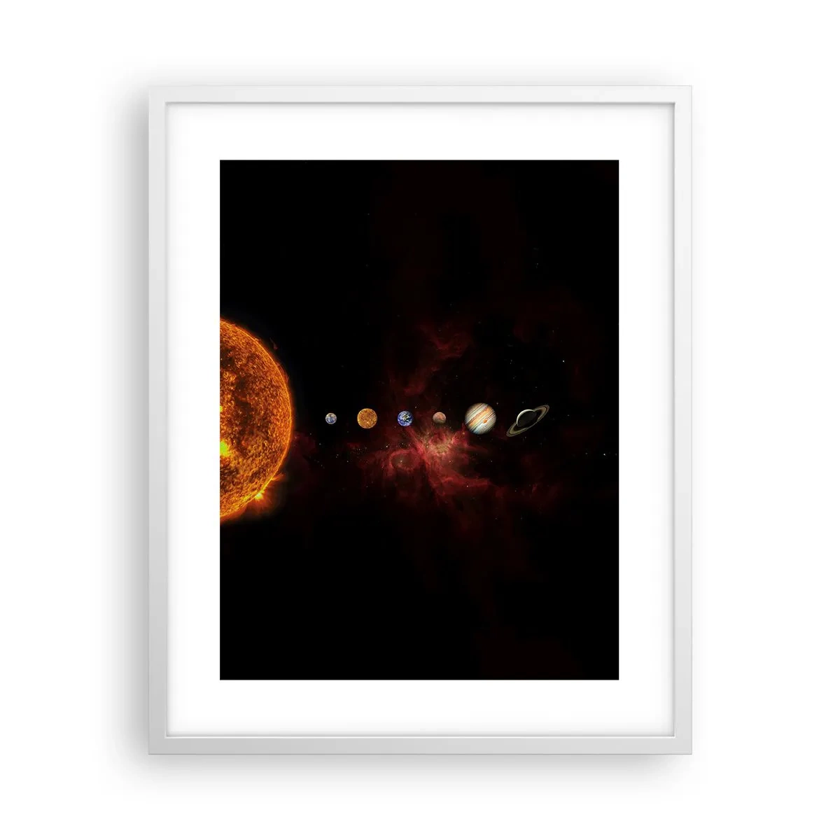 Poster in white frmae - Our Neighbourhood - 40x50 cm