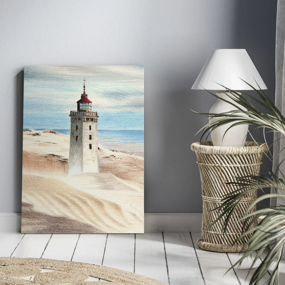 Canvas picture - Always Staring at the Sea - 55x100 cm