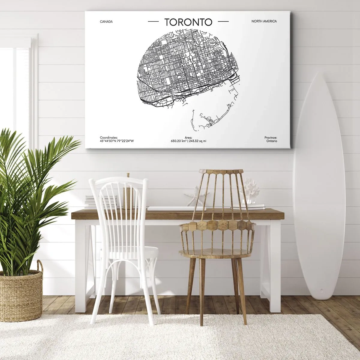 Canvas picture - Anatomy of Toronto - 100x70 cm