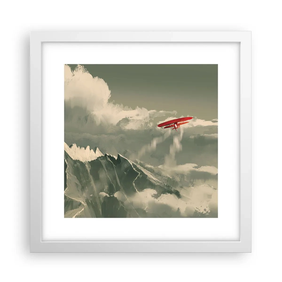 Poster in white frmae - Fearless Pioneer - 30x30 cm