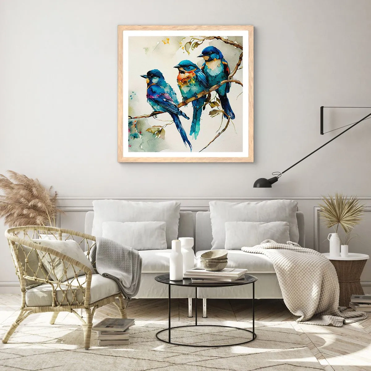 Poster in light oak frame - Is It Offended? - 50x50 cm