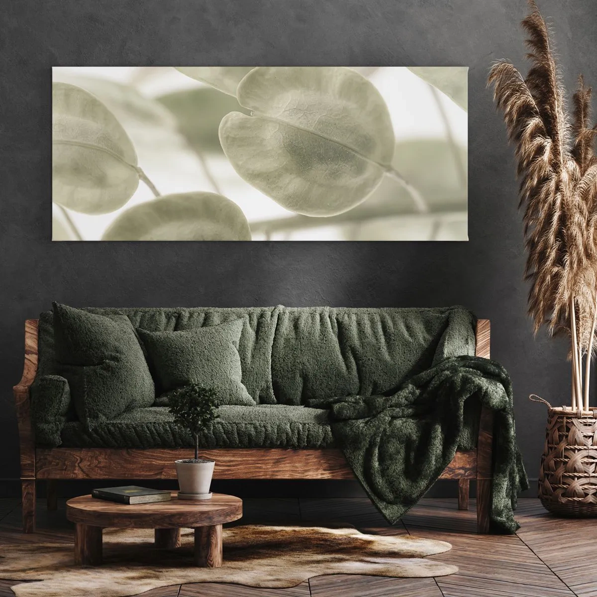 Canvas picture - In the Beginning There Were Leaves… - 160x50 cm