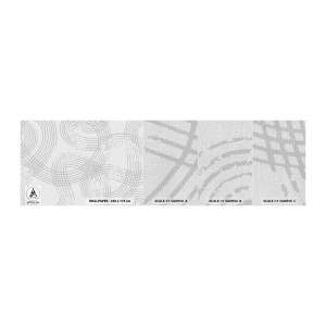 Photo Wallpaper Sample Premium Canvas - No Straight Line - Minimalism, Piece, Bright - 100x30 cm