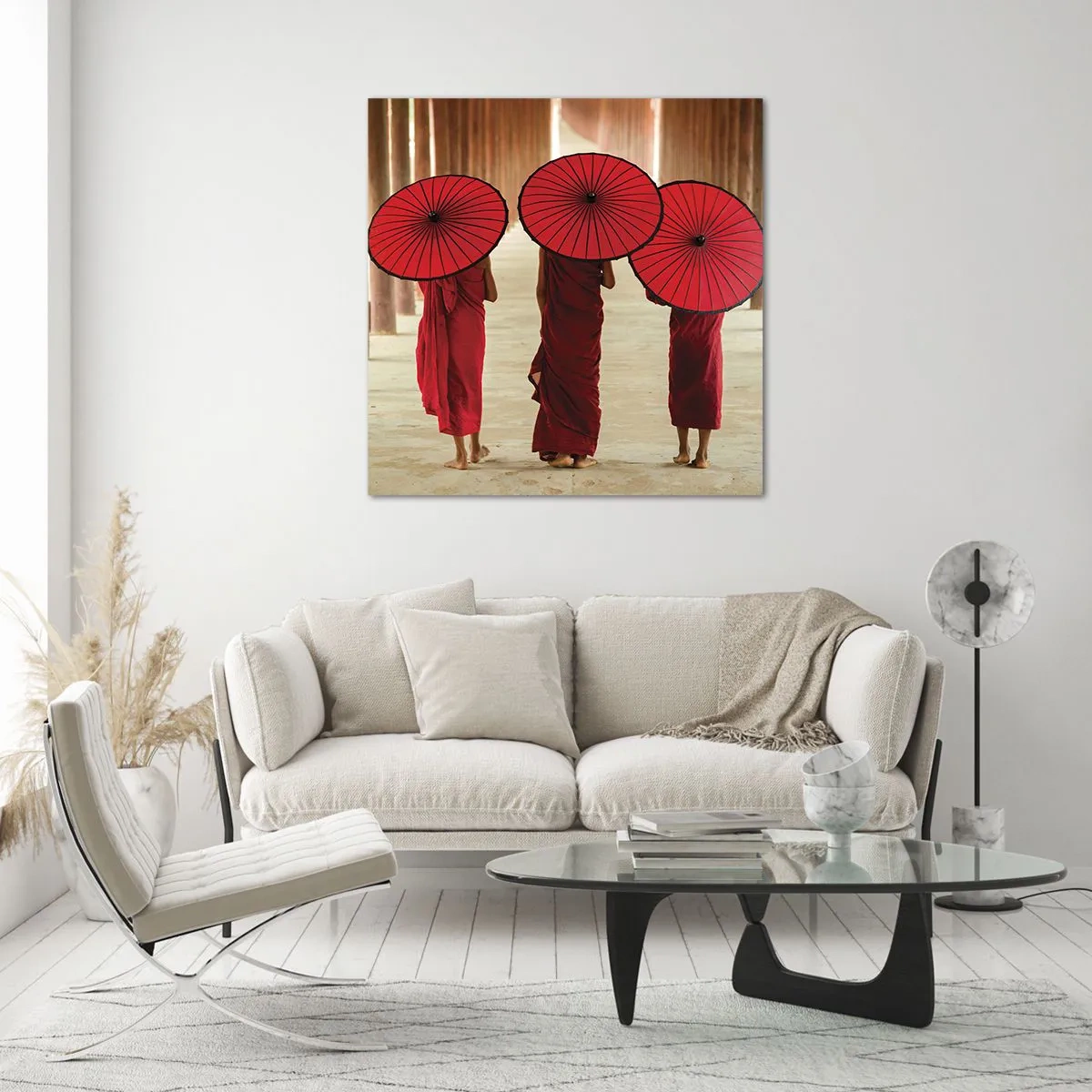 Glass picture - On the Way to Pure Country - 40x40 cm