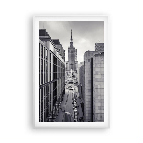 Poster in white frmae - Warsaw Valley - 61x91 cm