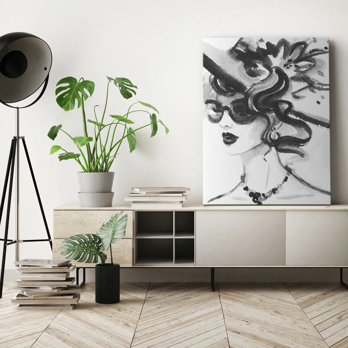 Canvas picture - Lady with a Character - 50x70 cm