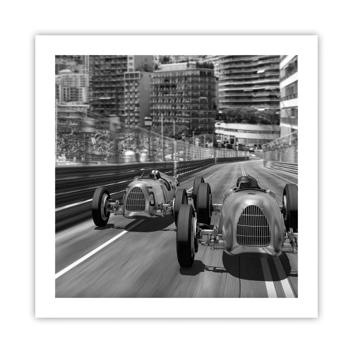 Poster - Long Time Ago in Monte Carlo - 50x50 cm