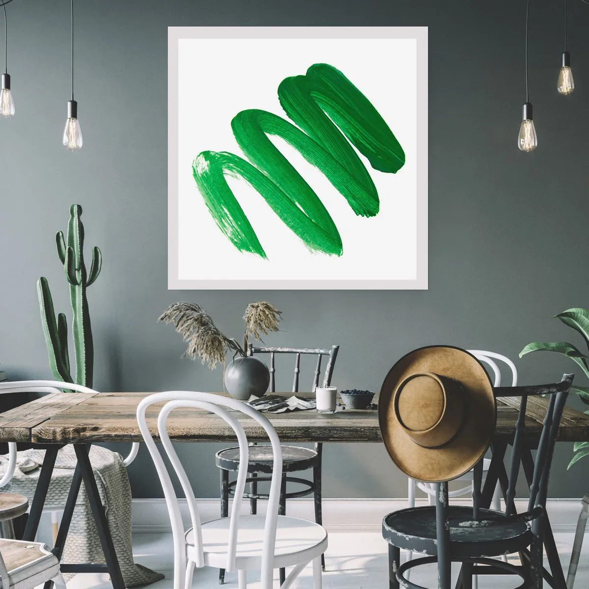 Poster - Green Joke - 40x40 cm