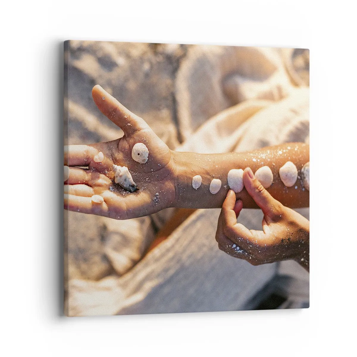 Canvas picture - Beauty at Hand - 40x40 cm