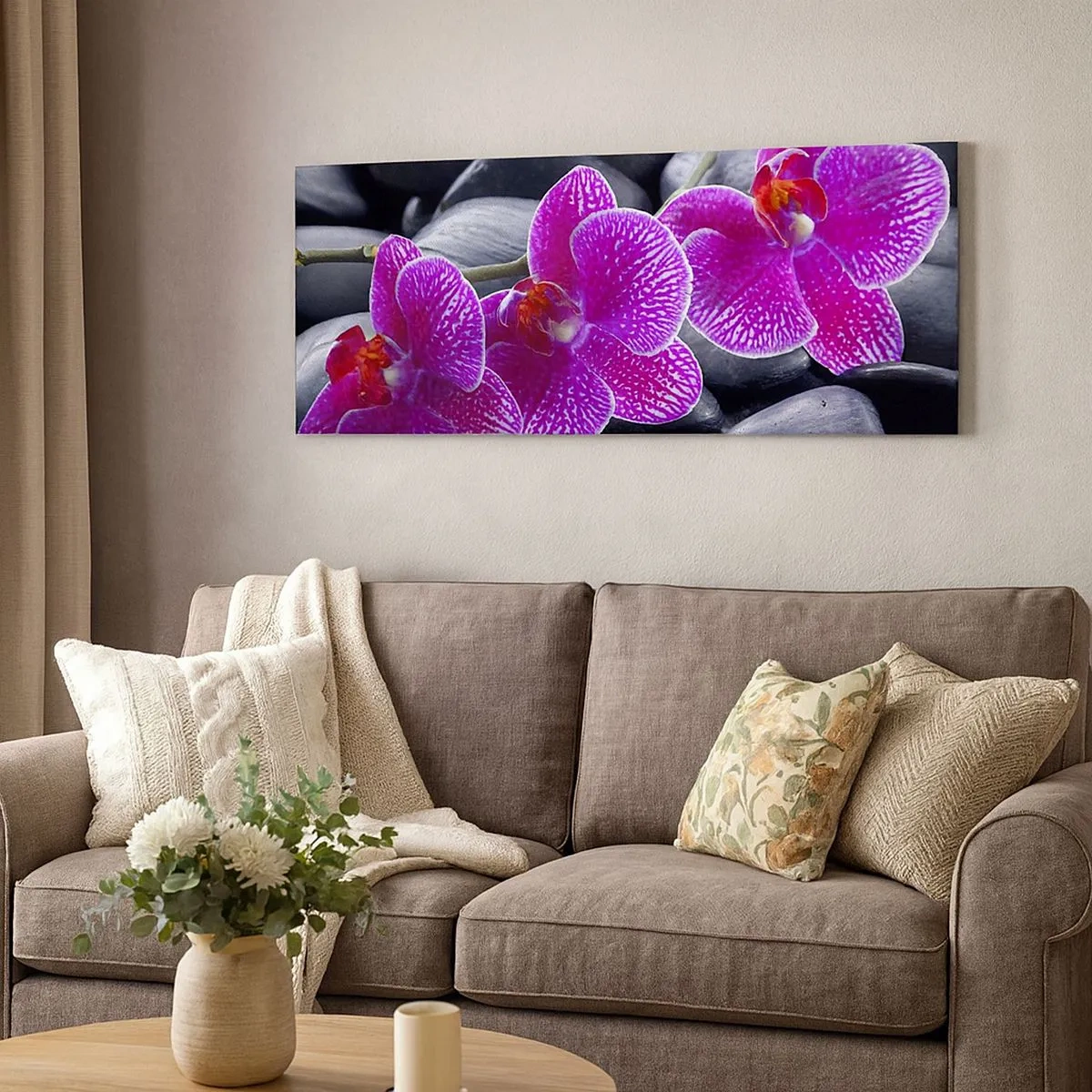 Canvas picture - Stones Shining with Awe - 100x40 cm