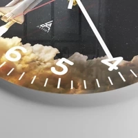 Clock face with numbers