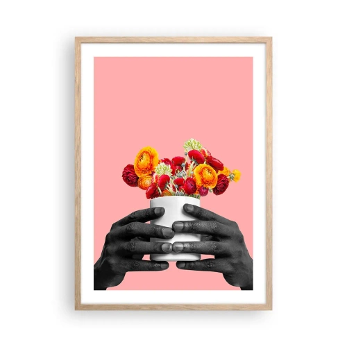 Poster in light oak frame - Apotheosis of Life - 50x70 cm