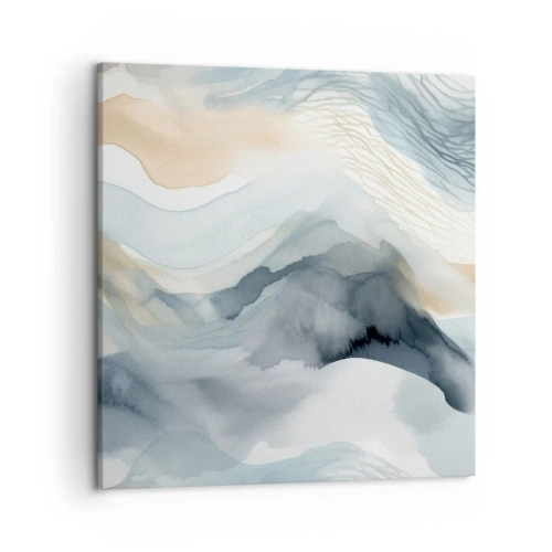 Canvas picture - Snowy and Foggy Abstract - 50x50 cm