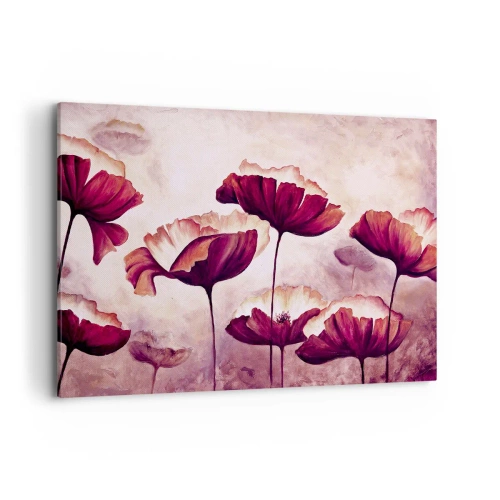 Canvas picture - Red and White Flake - 100x70 cm