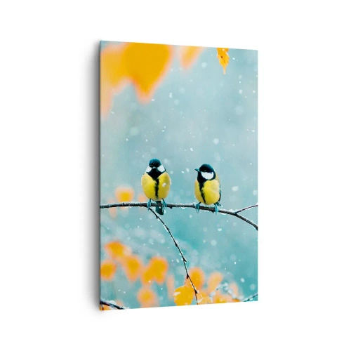 Canvas picture - Birdy Gossip - 80x120 cm