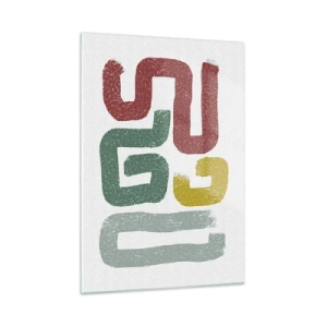 Glass picture - In an Unknown Language - 50x70 cm