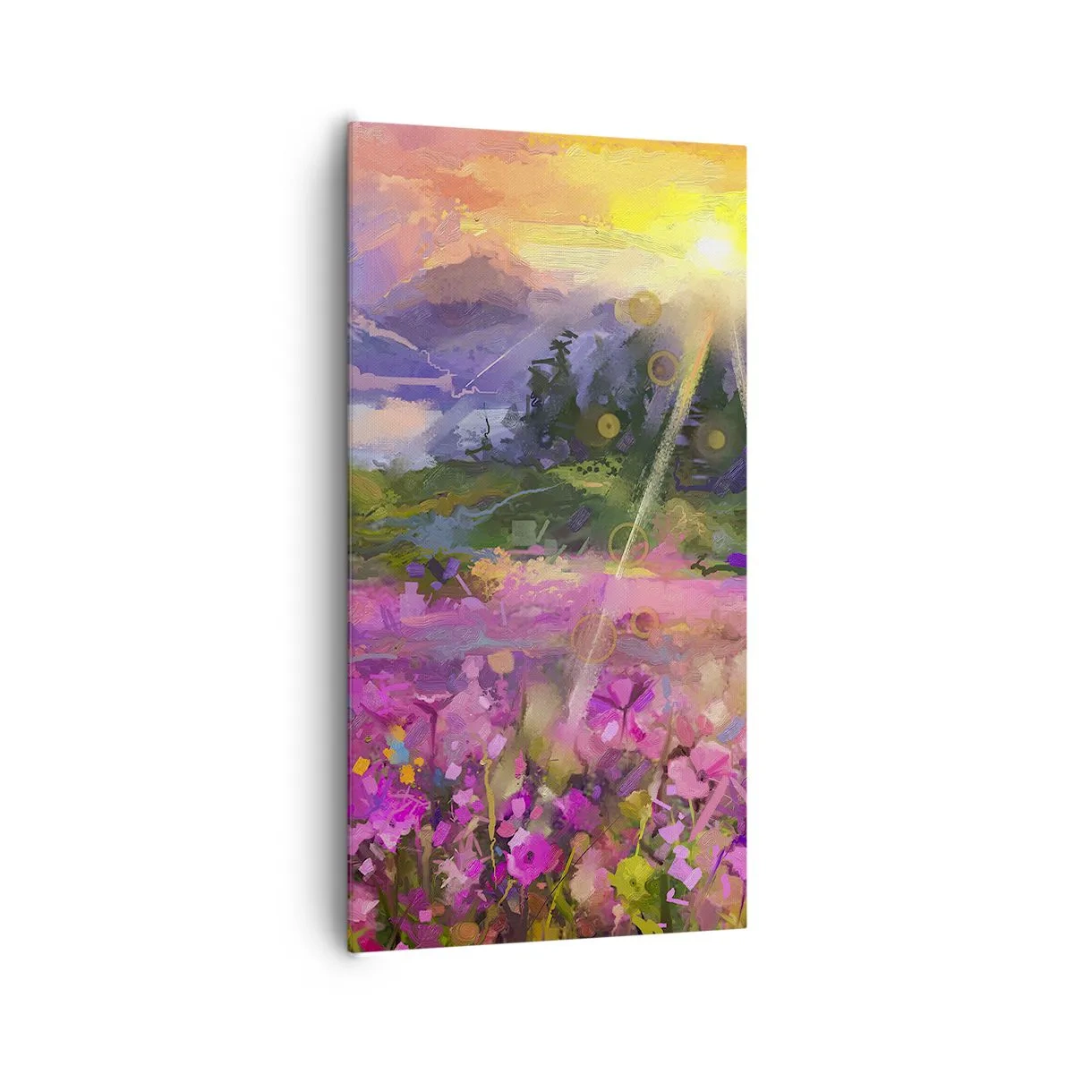 Canvas picture - In a Valley, Looked after by the Sun - 65x120 cm