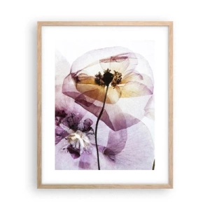 Poster in light oak frame - Flower Body Slide - 40x50 cm