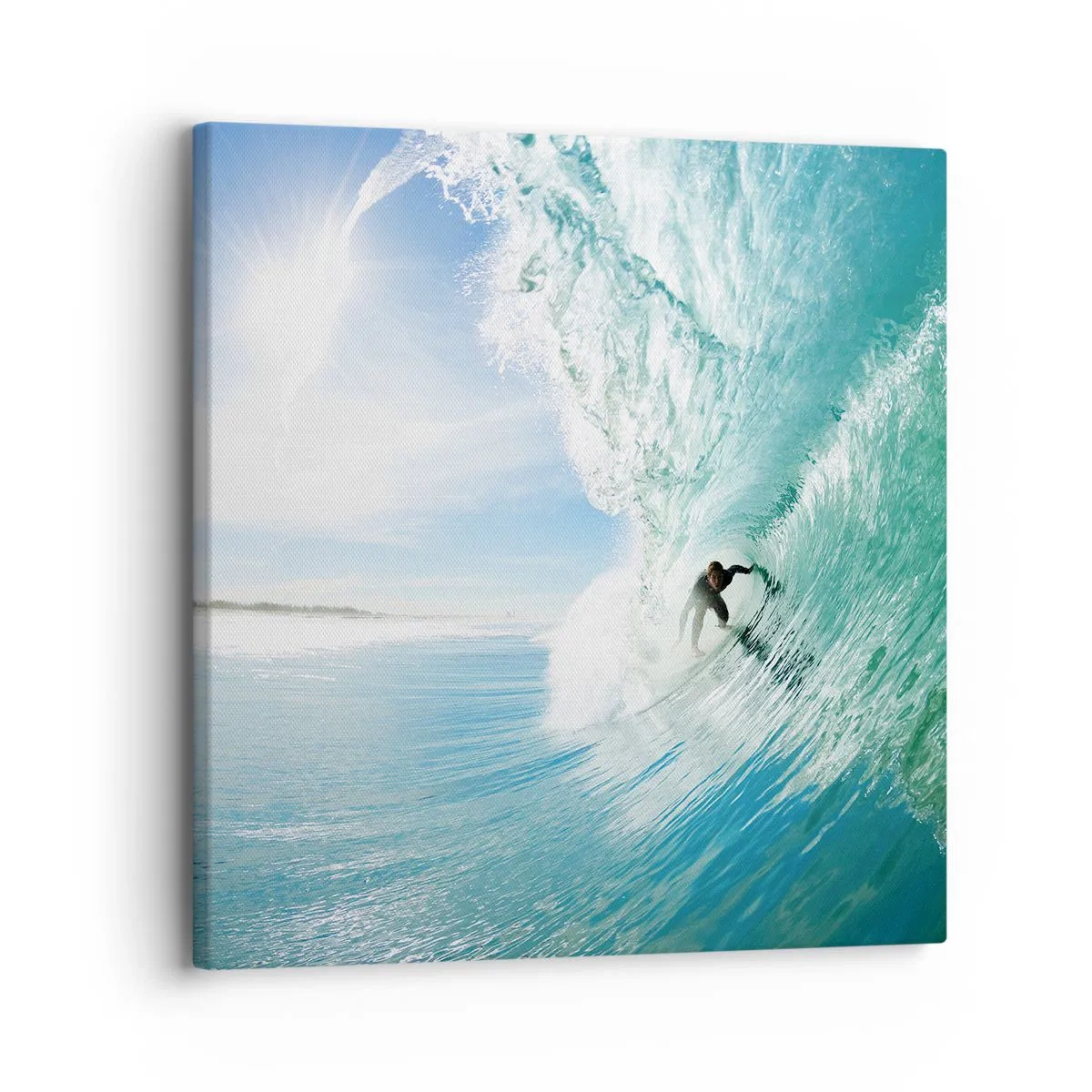 Canvas picture - Riding the Wave - 30x30 cm