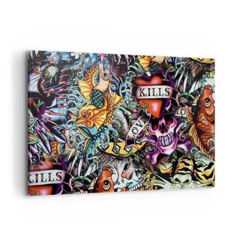 Canvas picture - Dream of a Tattoo Artist - 120x80 cm