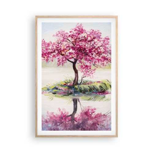 Poster in light oak frame - Spring Holiday - 61x91 cm
