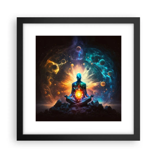 Poster in black frame - Cosmic Calm - 30x30 cm