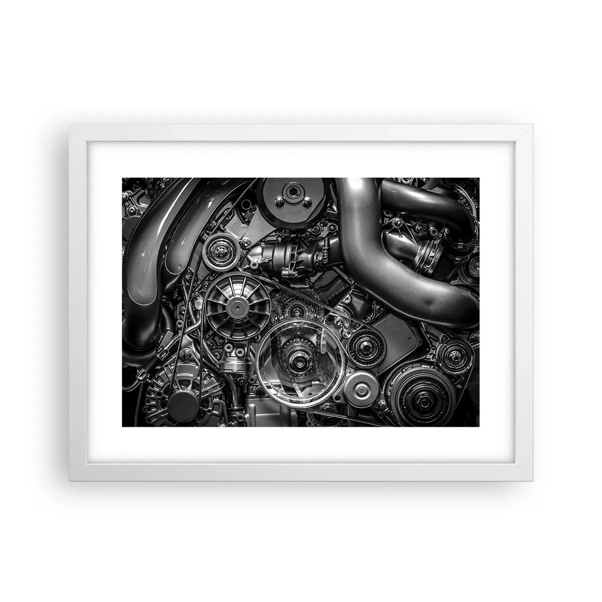 Poster in white frmae - Poetry of Mechanics - 40x30 cm