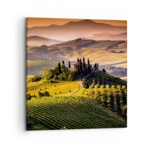 Canvas picture - Arcadia - Tuscan Landscape - 70x70 cm