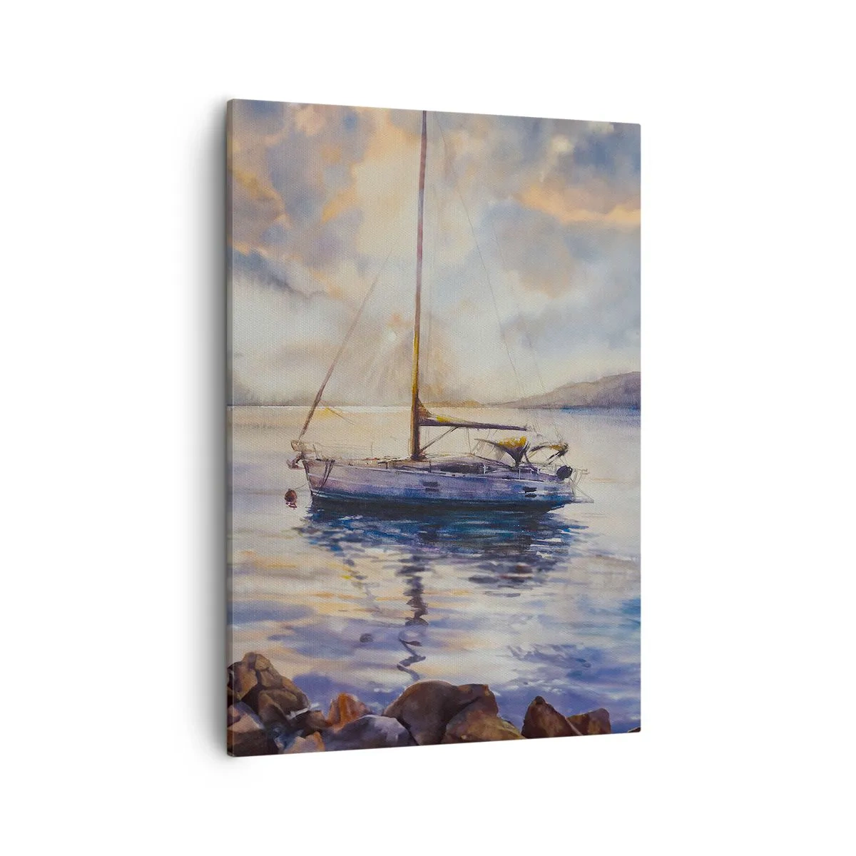 Canvas picture - Evening in Harbour - 50x70 cm