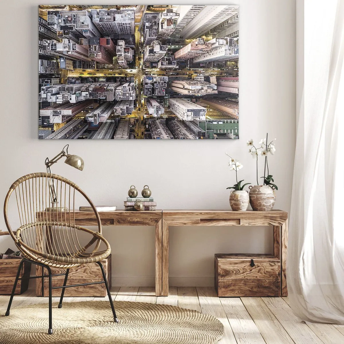 Canvas picture - Greetings from Hong Kong - 120x80 cm