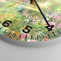 Clock face with numbers