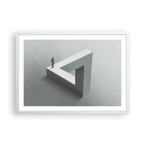 Poster in white frmae - And Yet It Is Possible - 70x50 cm