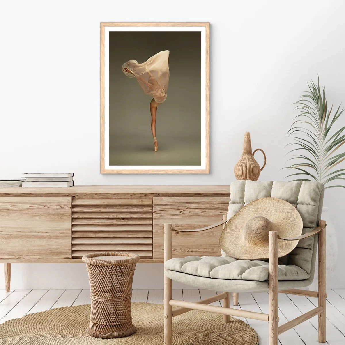 Poster in light oak frame - About To Fly - 61x91 cm