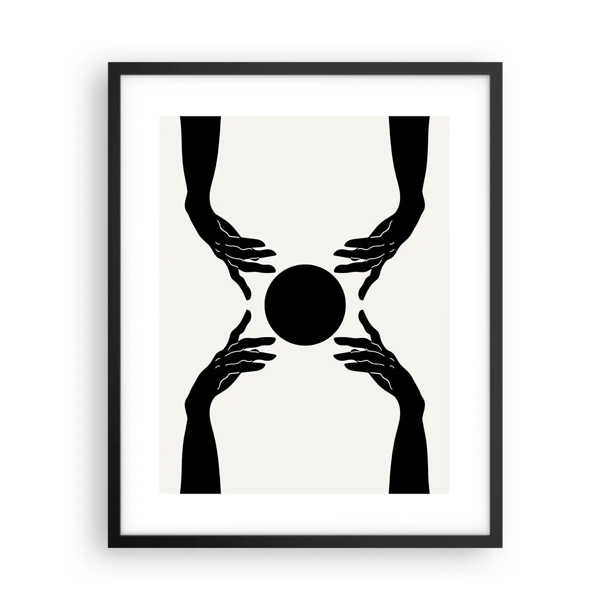 Poster in black frame - Secret Sign - 40x50 cm