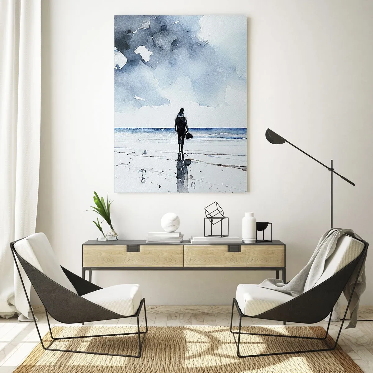 Glass picture - Conversation with the Sea - 50x70 cm