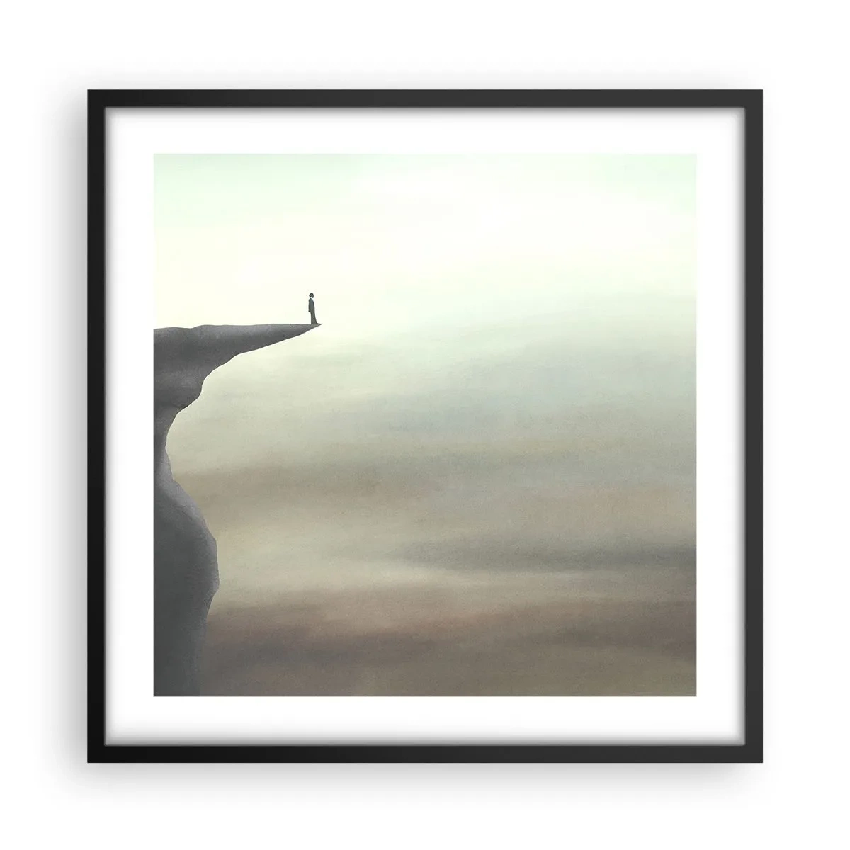 Poster in black frame - Upwards, Naturally! - 50x50 cm
