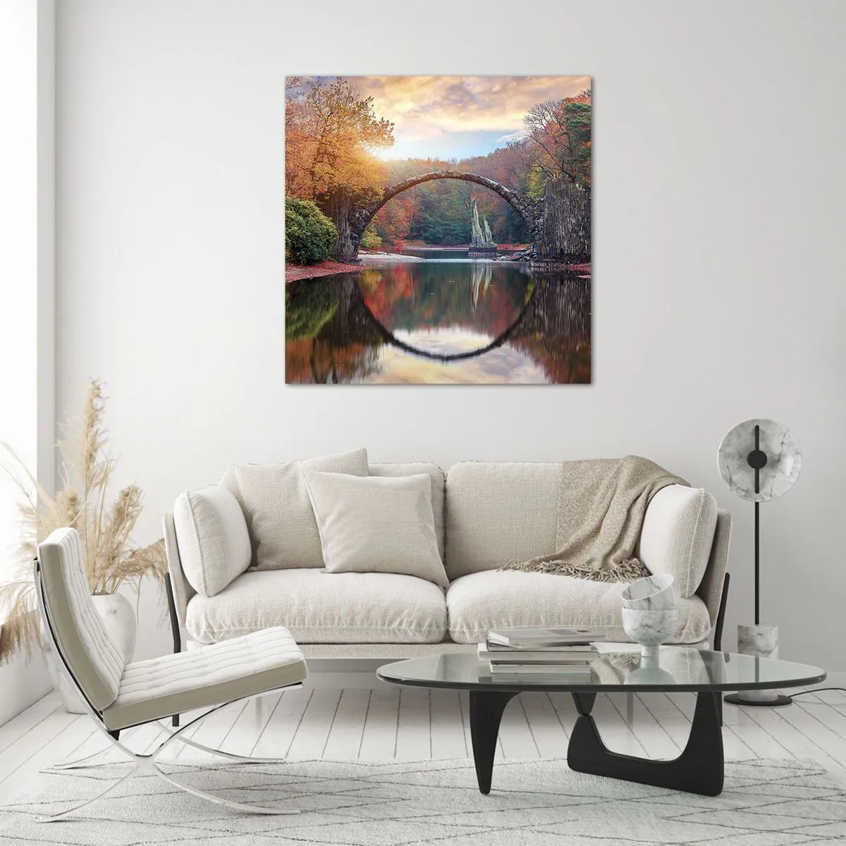 Glass picture - On the Other Side of a Mirror - 40x40 cm