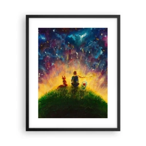 Poster in black frame - Love and Friendship - Whole World - 40x50 cm