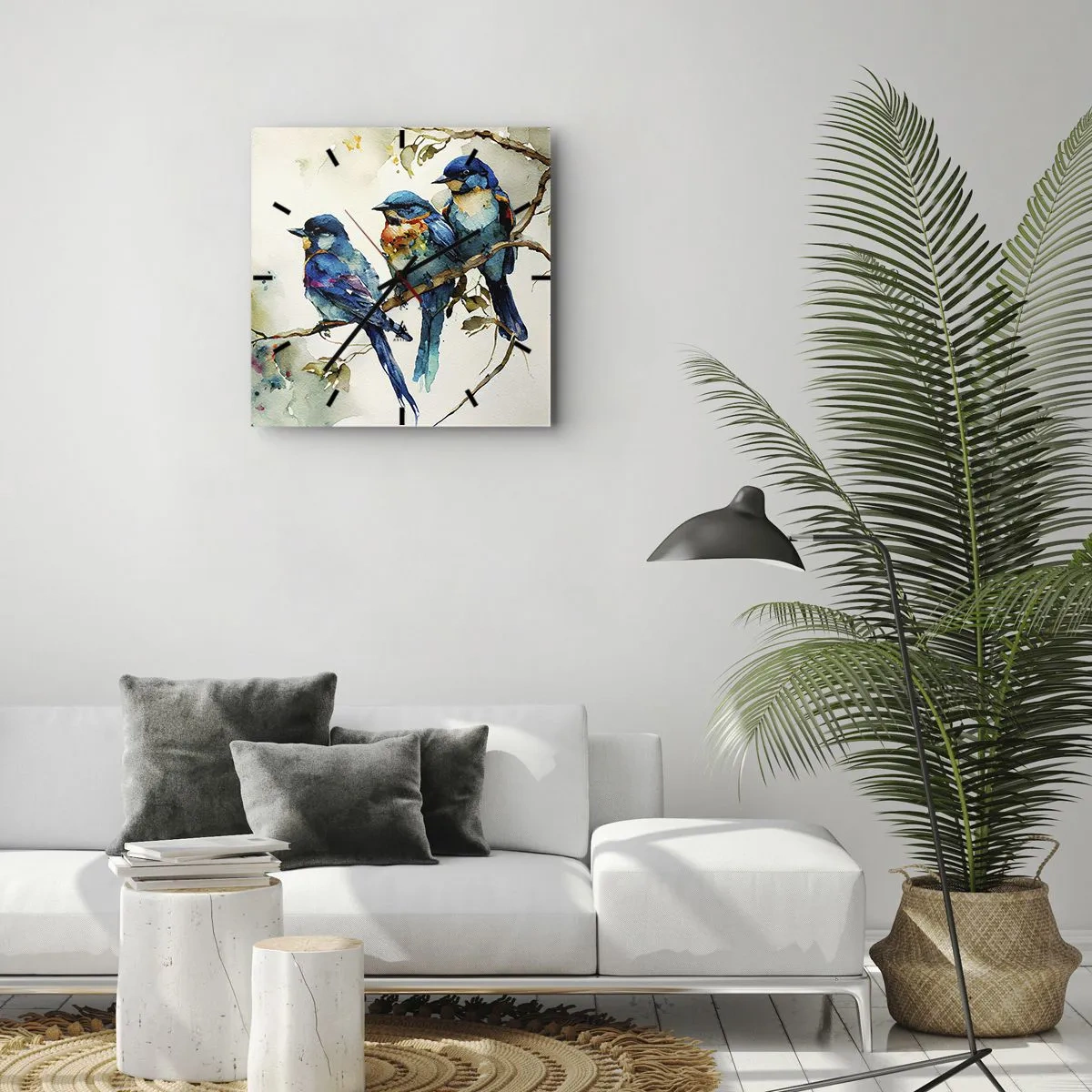 Wall clock - Clock on glass - Is It Offended? - 30x30 cm