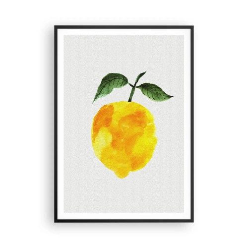 Poster in black frame - How to Get the Taste of the Sun - 70x100 cm