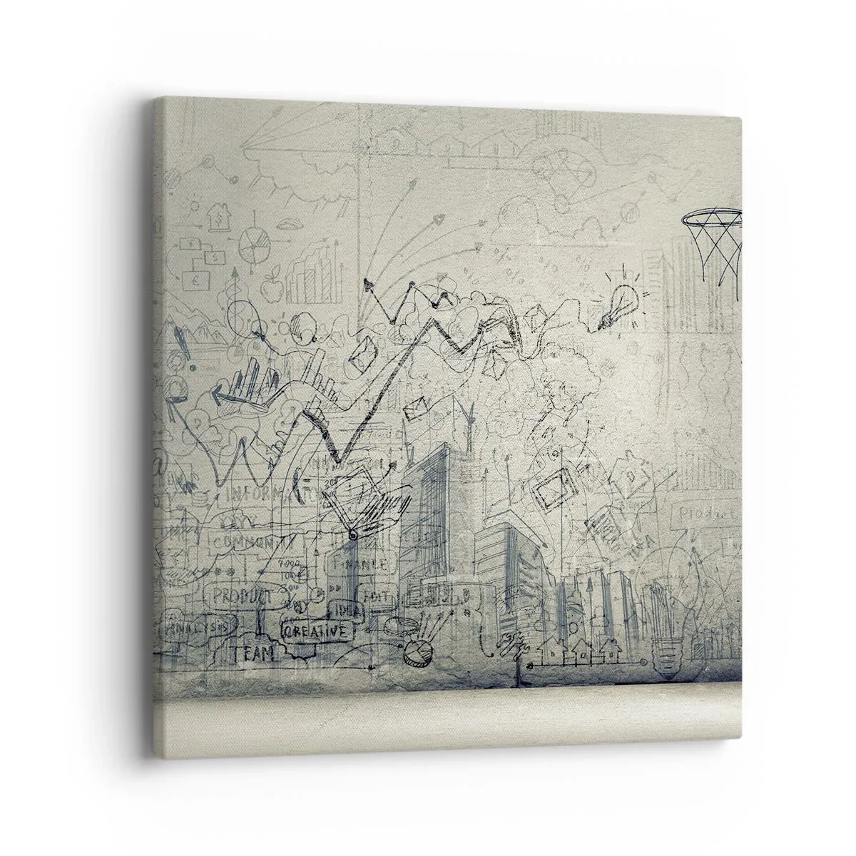 Canvas picture - My Wonderful City Life - 40x40 cm