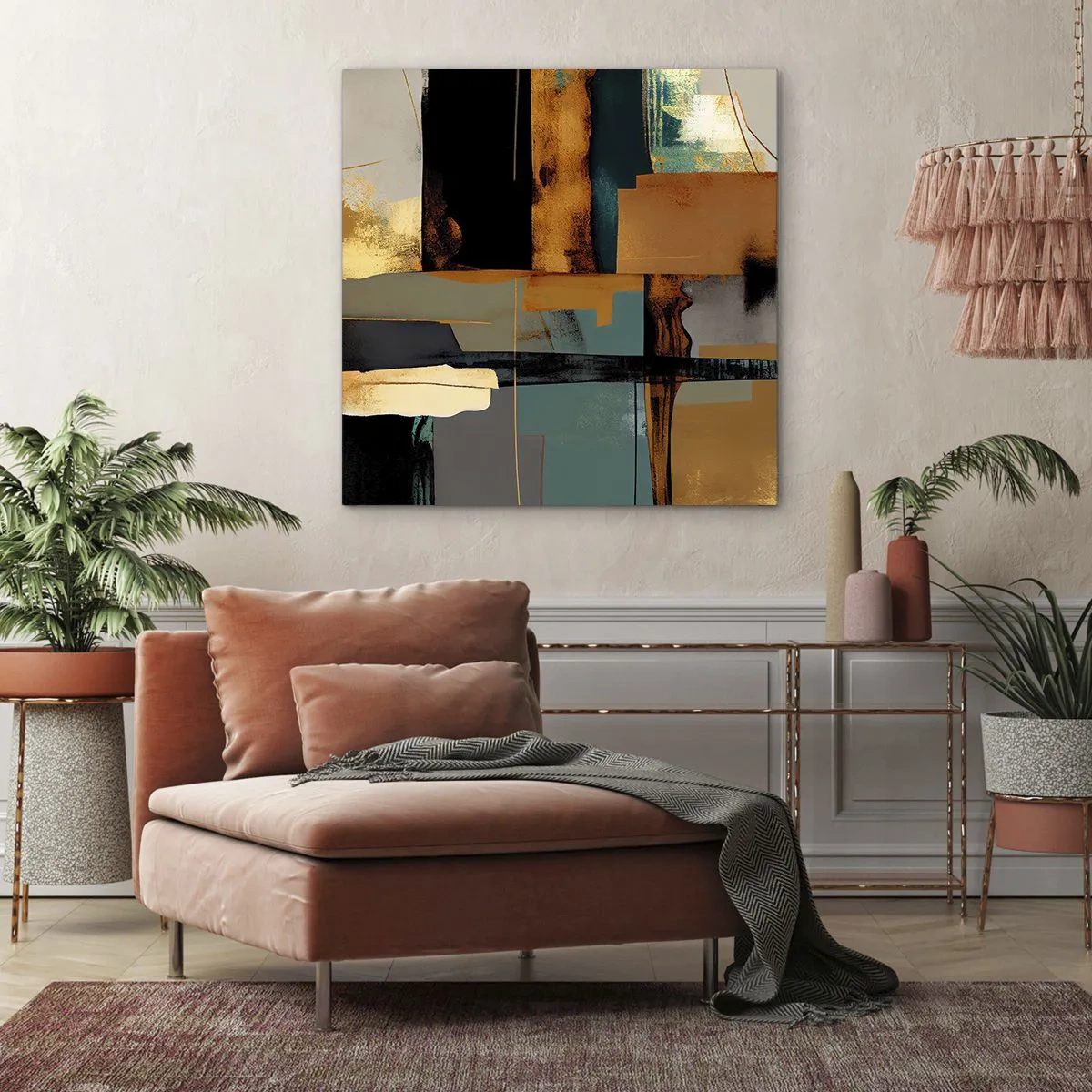 Canvas picture - Abstract - Light and Shadow - 30x30 cm