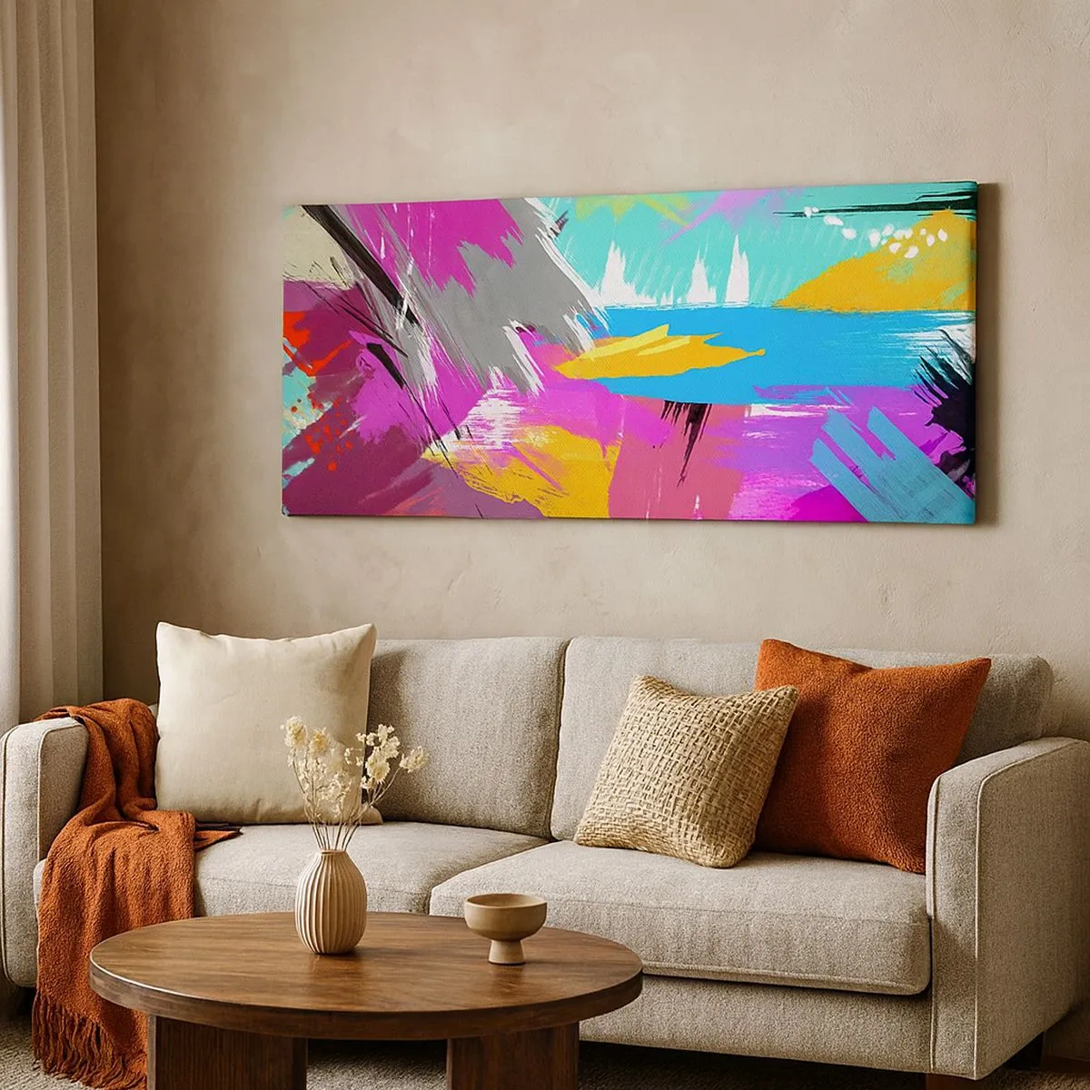 Canvas picture - One More Stroke - 100x40 cm