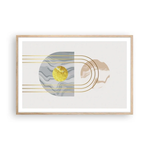 Poster in light oak frame - Brightness nad Shine - 91x61 cm