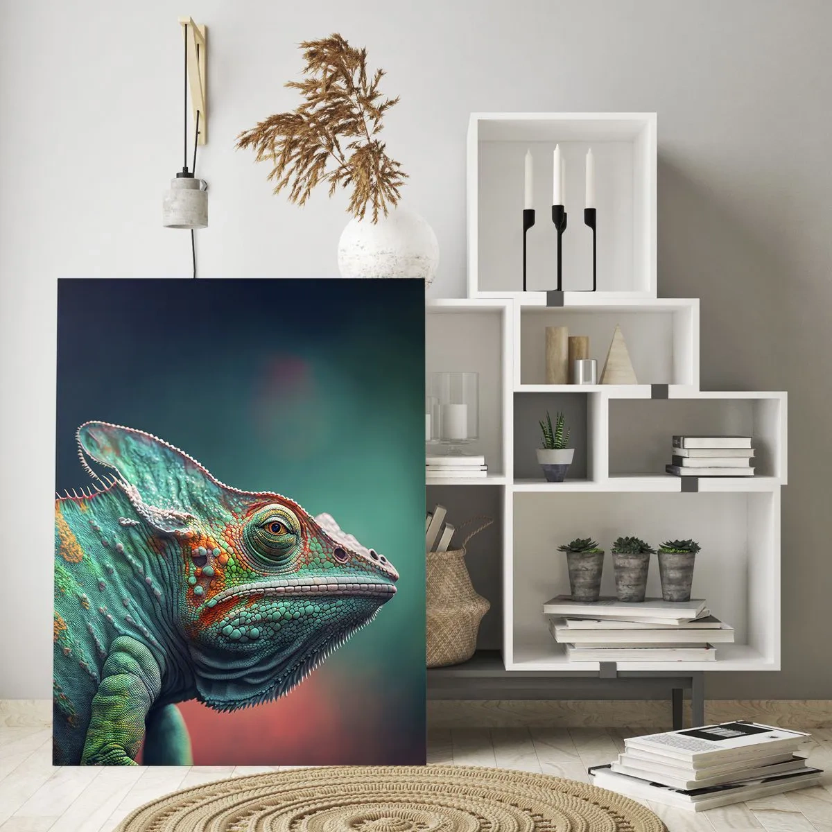 Glass picture - Can You See Me? That's Too Bad... - 50x70 cm