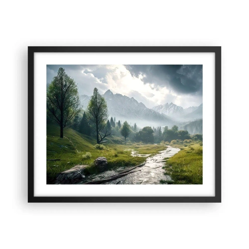 Poster in black frame - There And Back - 50x40 cm
