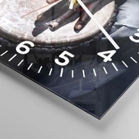 Clock face with numbers