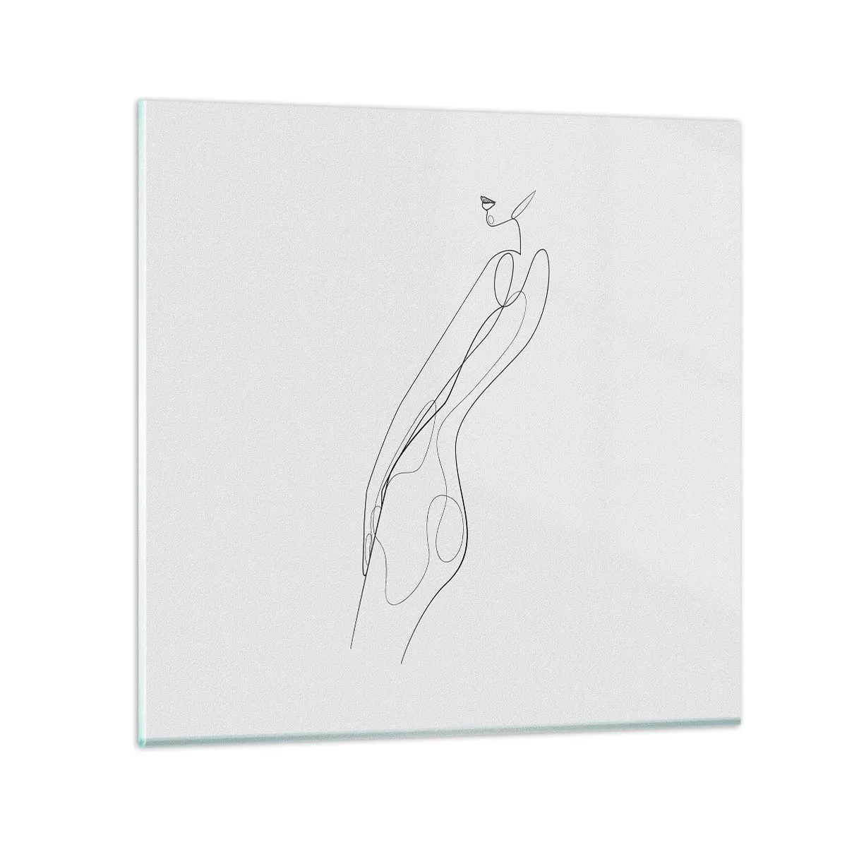 Glass picture - Barely a Promise - 50x50 cm