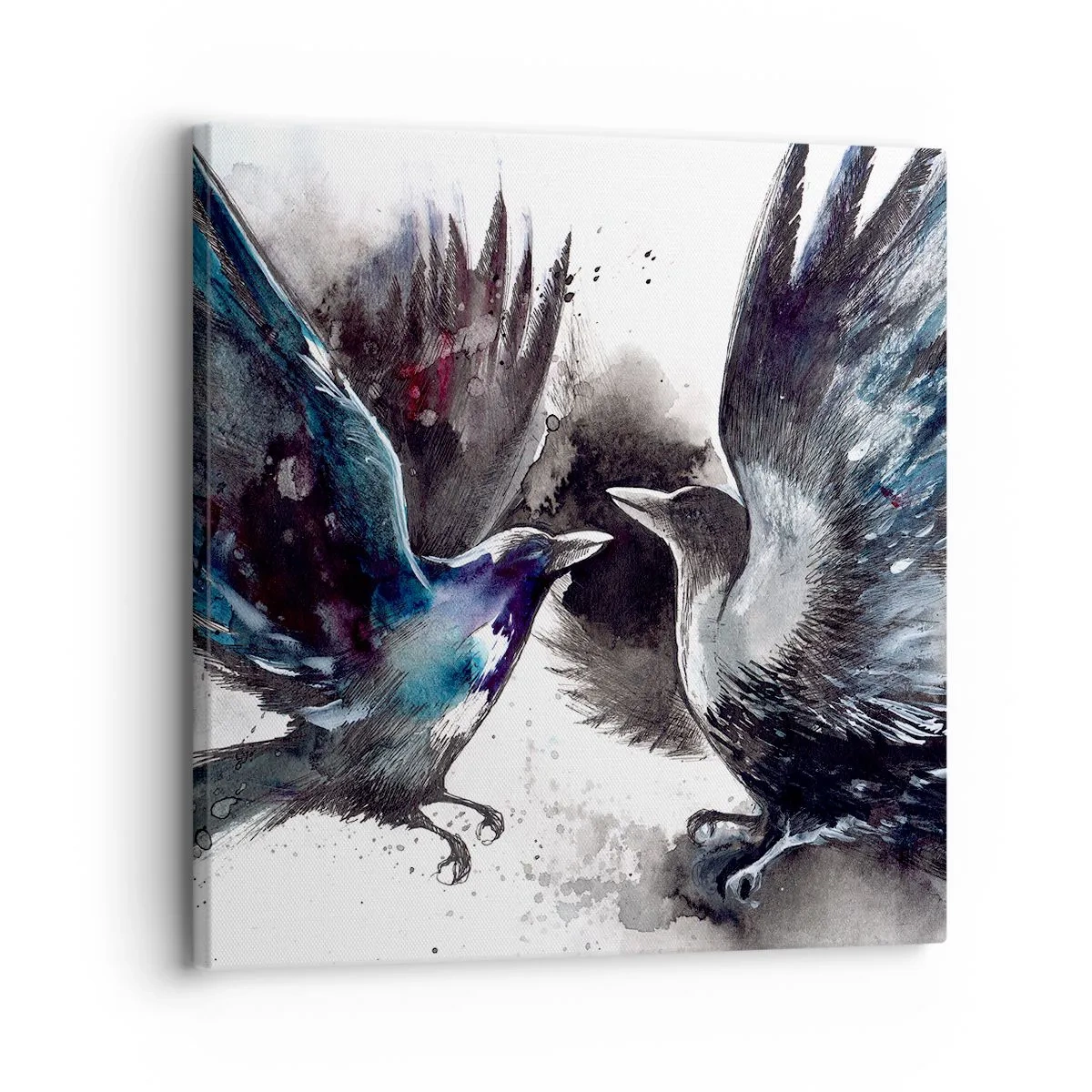 Canvas picture - Two Crows - 30x30 cm