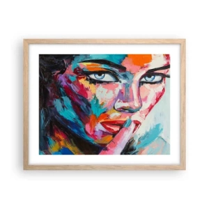 Poster in light oak frame - Our First Secret - 50x40 cm